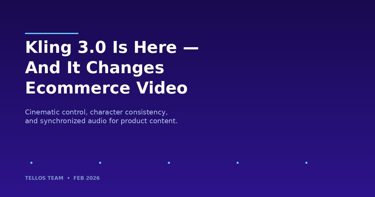 Kling 3.0 Is Here — And It's a Big Deal for Ecommerce Video
